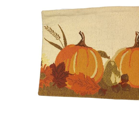 Croft and Barrow Pumpkins in a Row Table Runner Harvest Season 5 ft x 1 Width - Picture 3 of 13